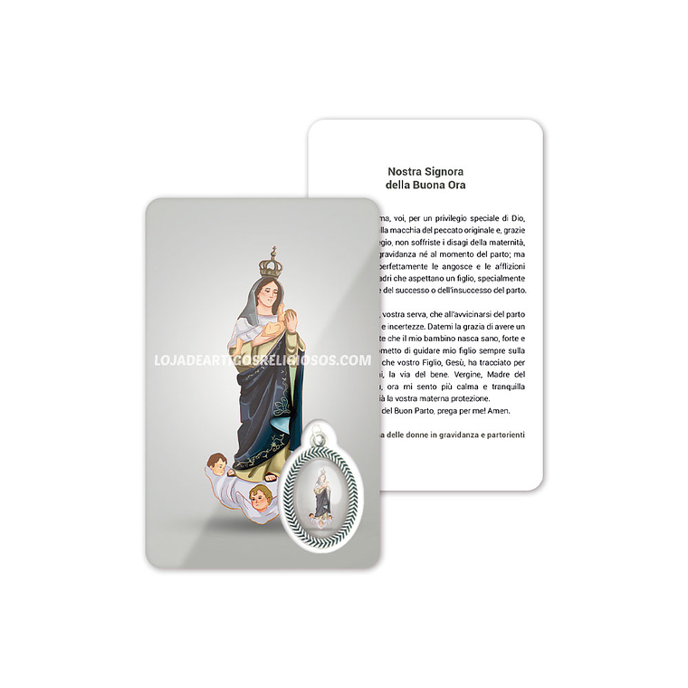 Biglietto con preghiera di Nostra Signora della Buona Ora 3