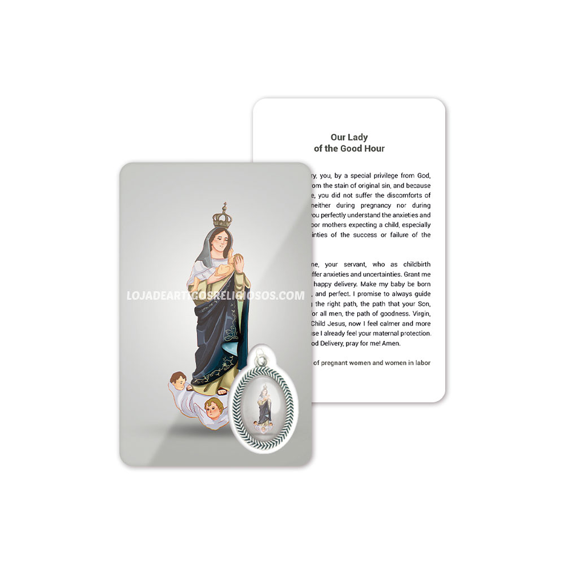 Biglietto con preghiera di Nostra Signora della Buona Ora 4