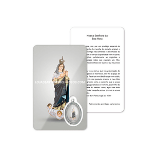Biglietto con preghiera di Nostra Signora della Buona Ora