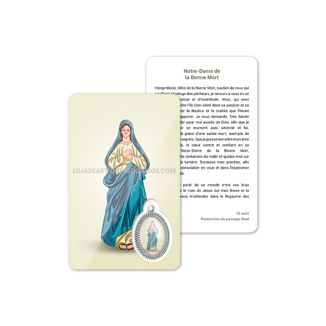 Cartão com oração de Nossa Senhora de Boa Morte 5