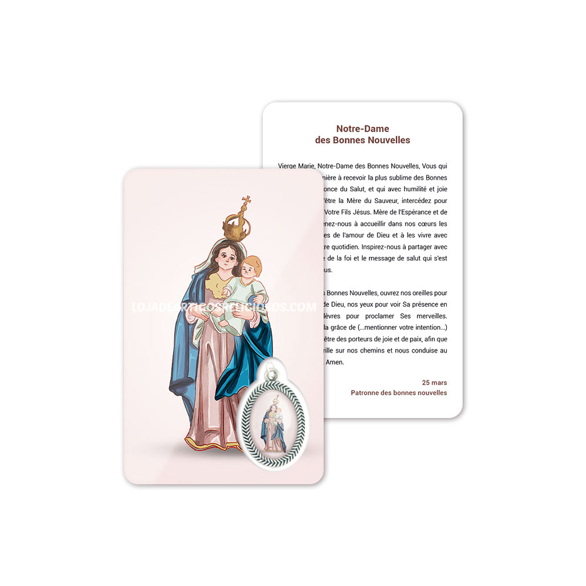 Cartão com oração de Nossa Senhora das Boas Novas 5