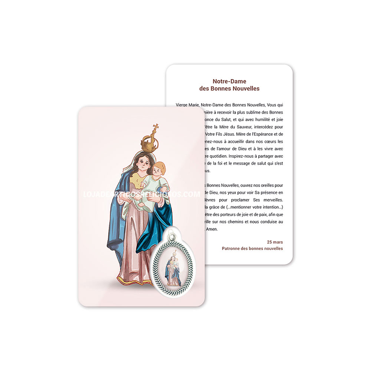 Cartão com oração de Nossa Senhora das Boas Novas 5
