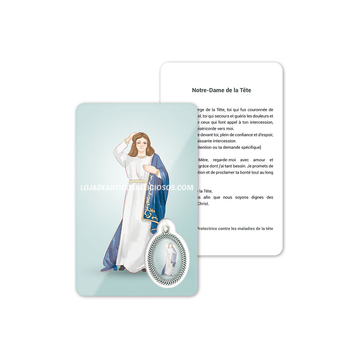 Tarjeta con oración de Nuestra Señora de la Cabeza 5