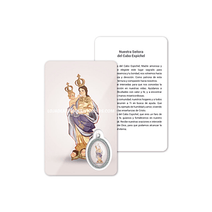 Carte de prière de Notre-Dame du Cap Espichel