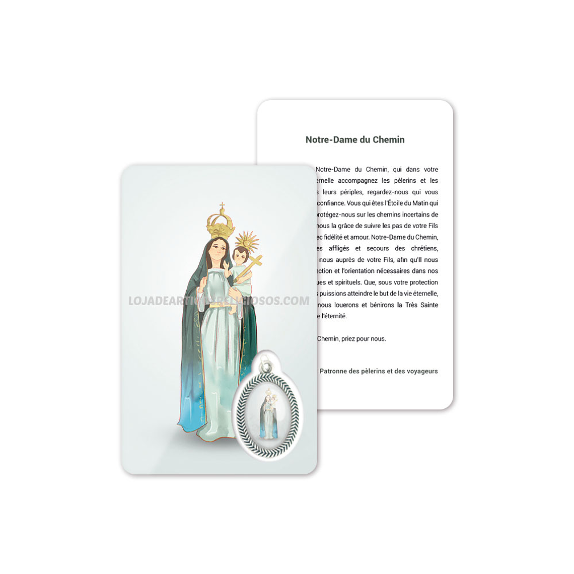 Tarjeta con oración de Nuestra Señora del Camino 5