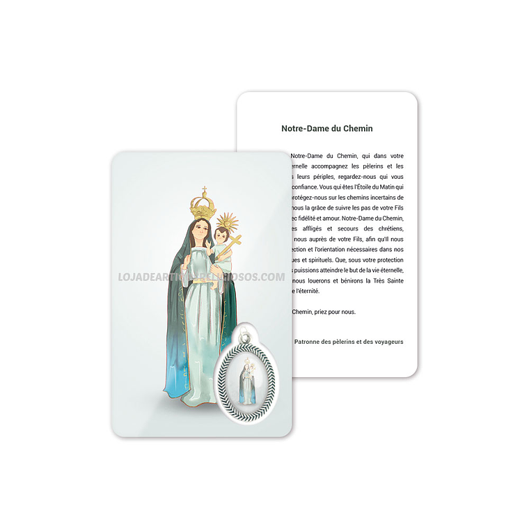Tarjeta con oración de Nuestra Señora del Camino 5