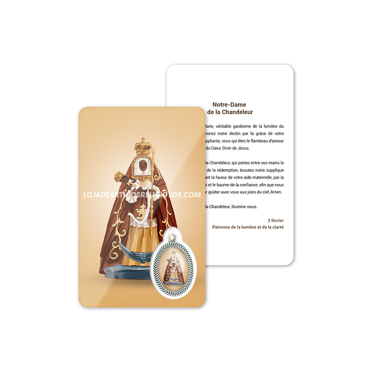 Tarjeta con oración de Nuestra Señora de la Candelaria 5