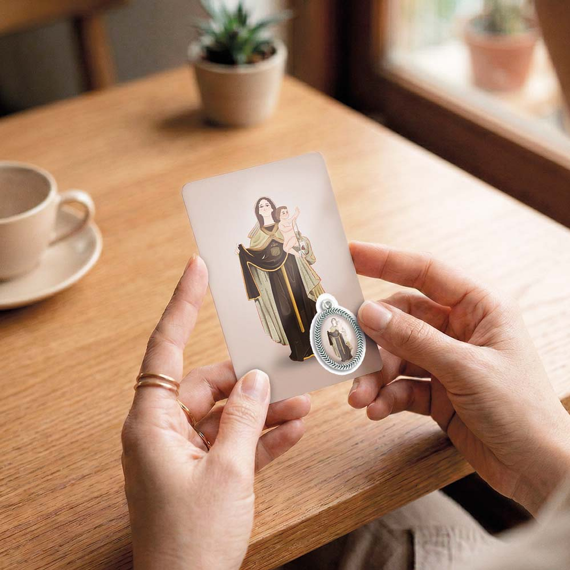 Cartão com oração de Nossa Senhora do Carmo 6