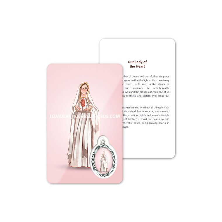 Our Lady of the Heart prayer card 4