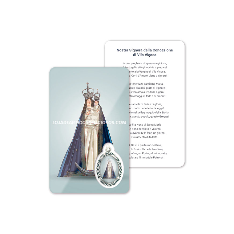 Our Lady to Conception prayer card 3
