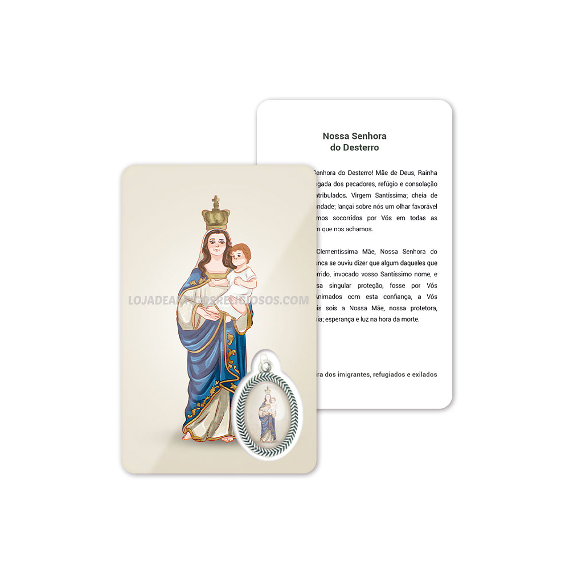 Our Lady of Exile prayer card 1