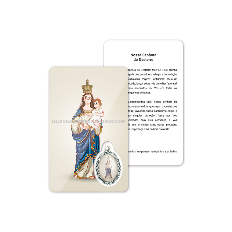 Our Lady of Exile prayer card 1