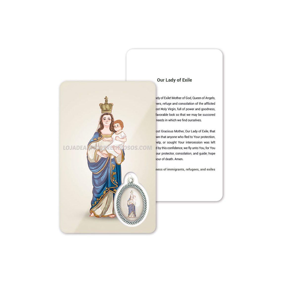 Our Lady of Exile prayer card 4
