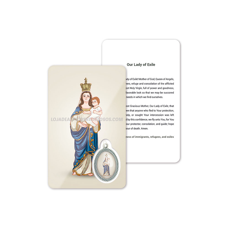Our Lady of Exile prayer card 4