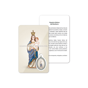 Our Lady of Exile prayer card