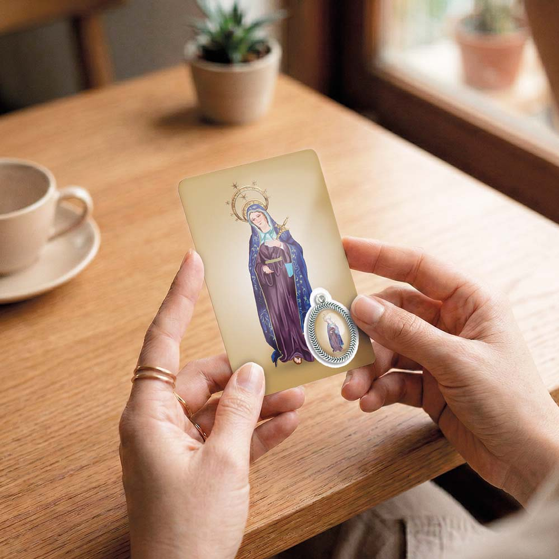 Cartão com oração de Nossa Senhora das Dores 6