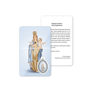 Our Lady of Hope prayer card