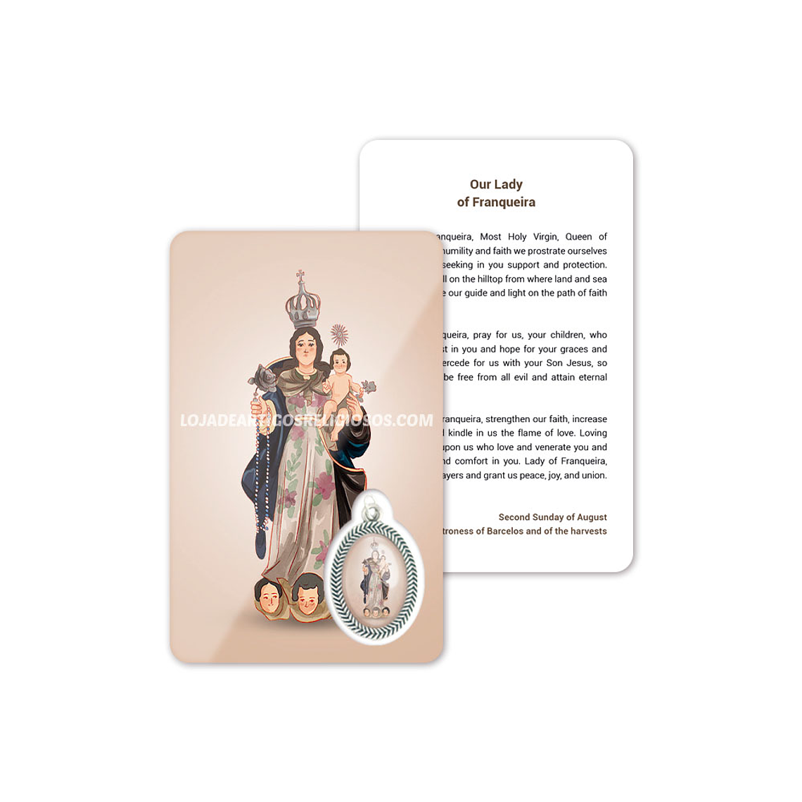 Our Lady of Franqueira prayer card 4