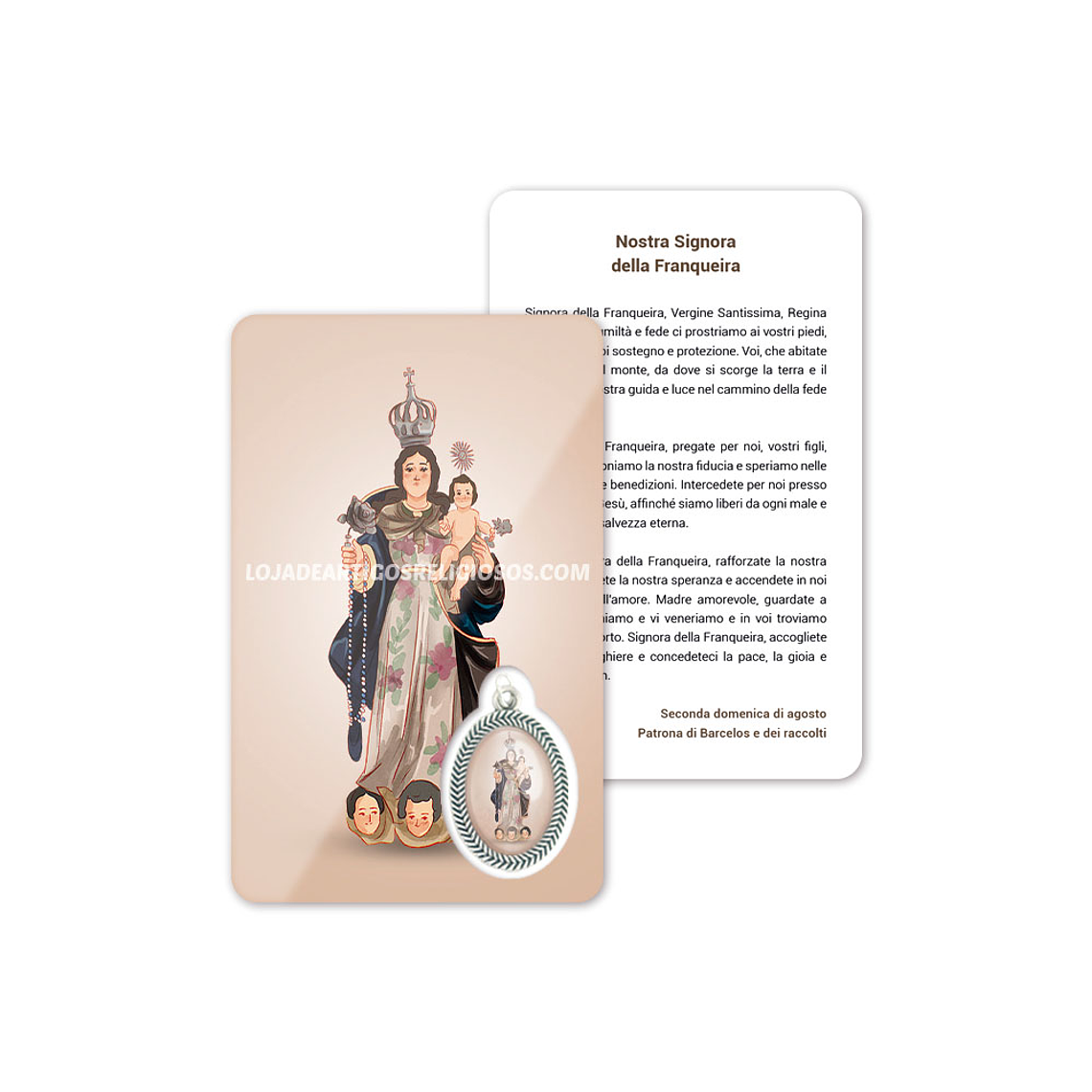 Our Lady of Franqueira prayer card 3