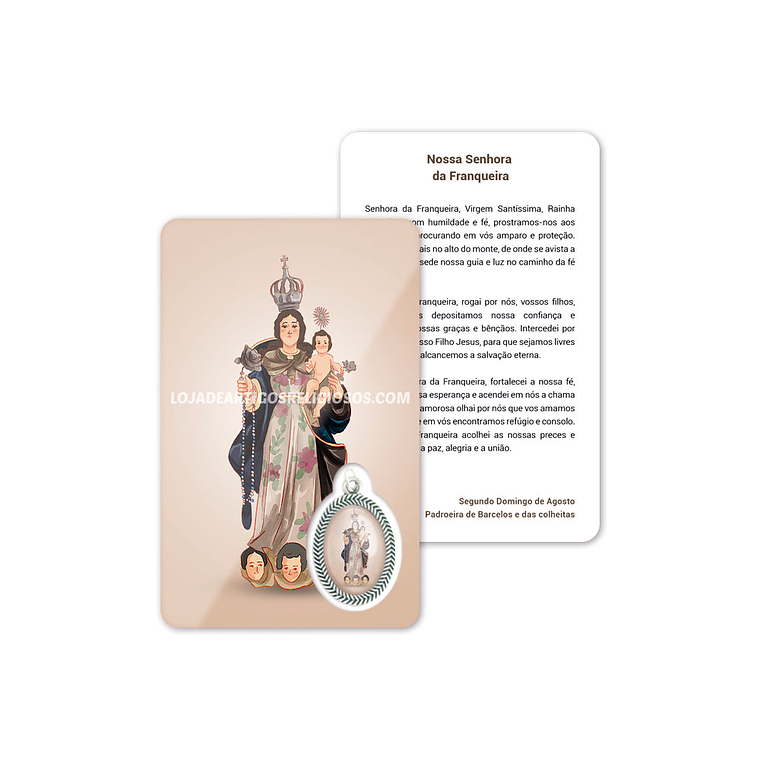 Our Lady of Franqueira prayer card 1