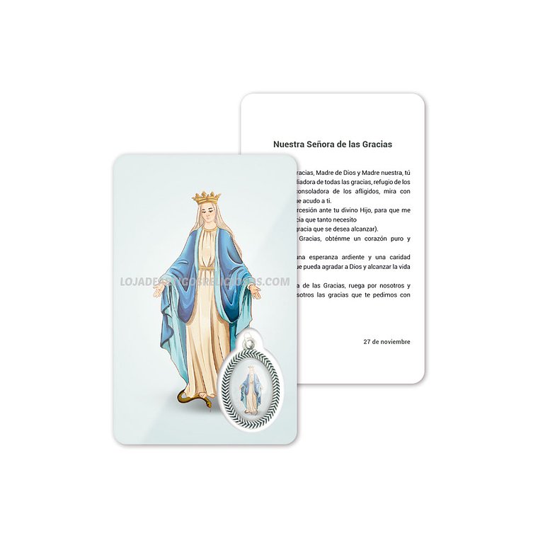 Our Lady of Graces prayer card 2