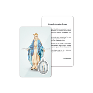 Our Lady of Graces prayer card