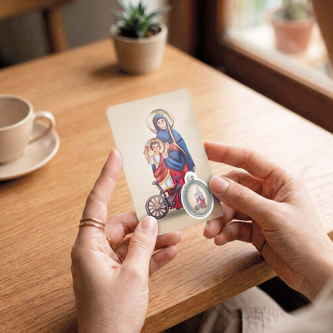 Tarjeta con oración de Nuestra Señora de Ghisallo 6