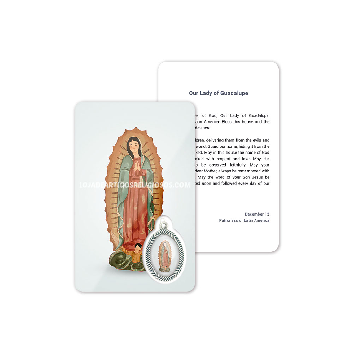 Our Lady of Guadalupe prayer card 4