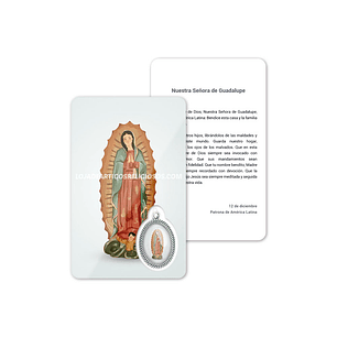 Our Lady of Guadalupe prayer card