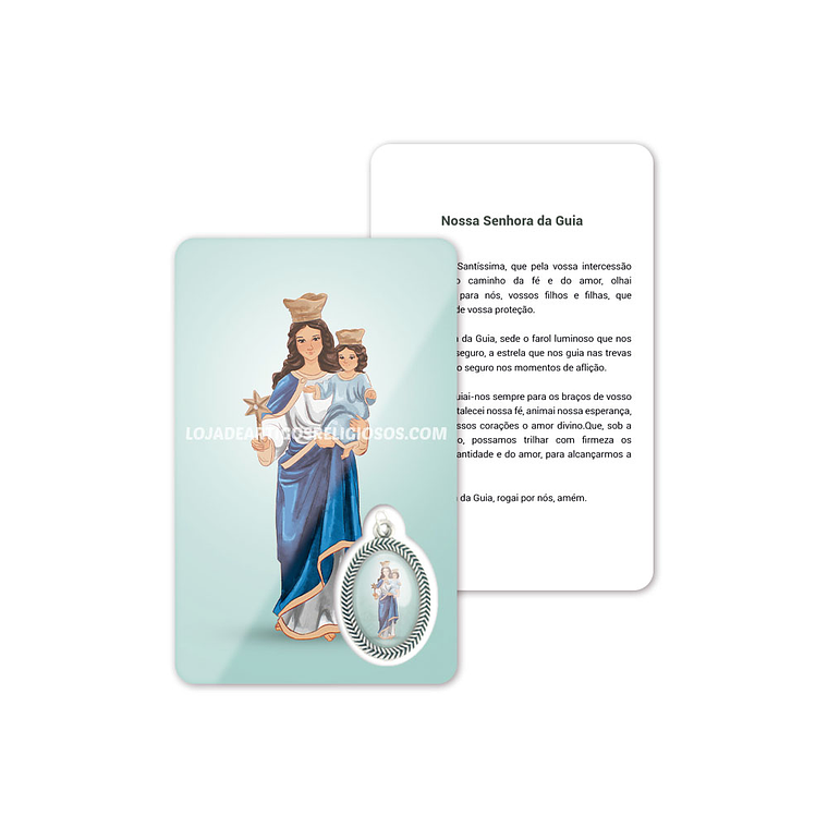 Tarjeta con oración de Nuestra Señora de la Guía 1