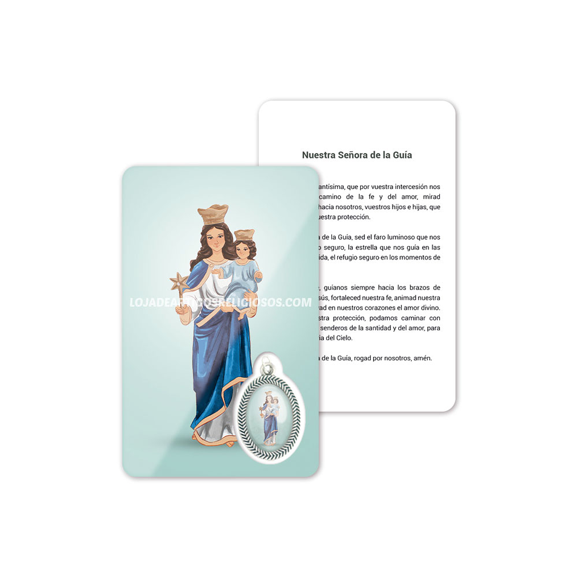 Tarjeta con oración de Nuestra Señora de la Guía 2
