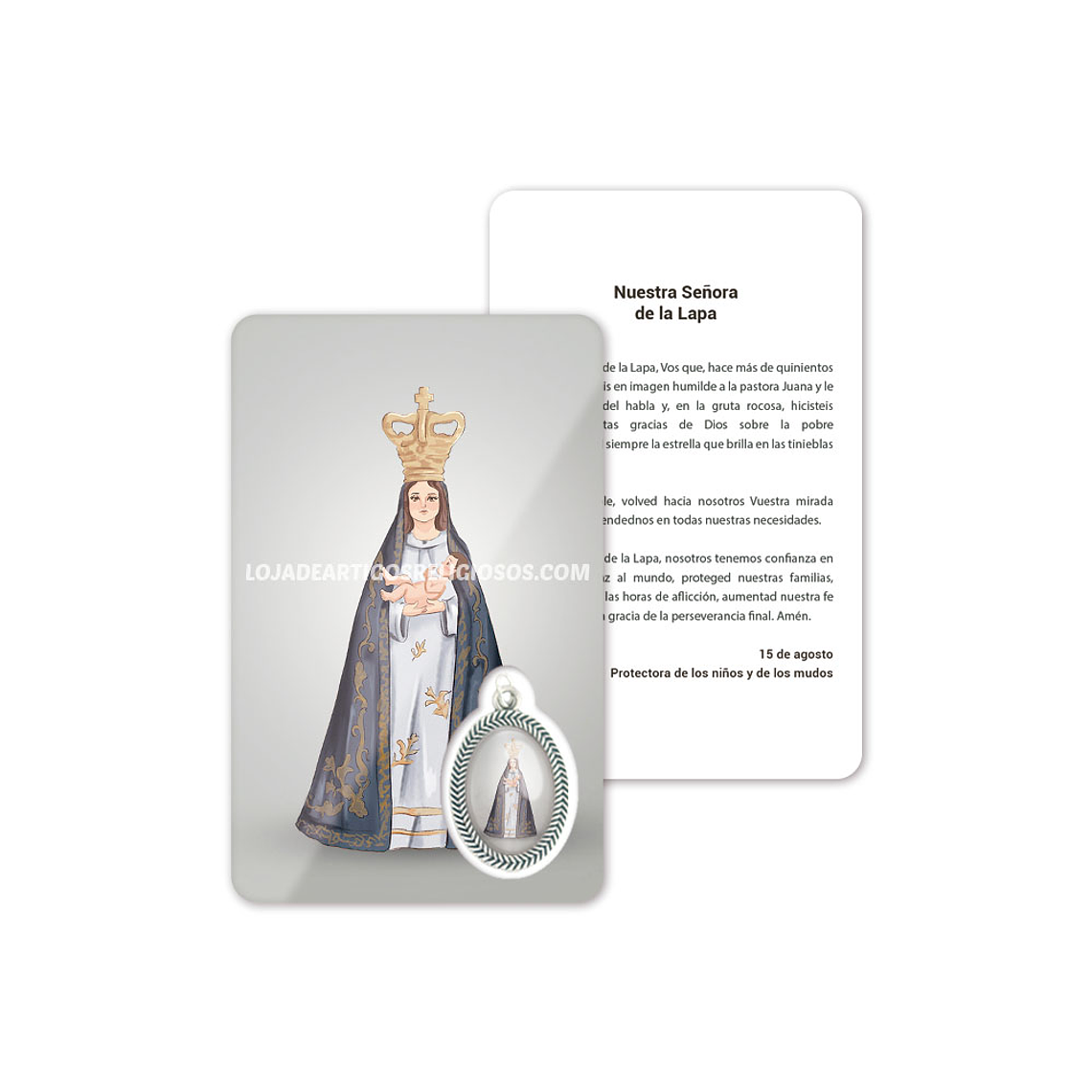 Tarjeta con oración de Nuestra Señora de Lapa 2