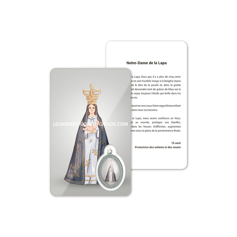 Tarjeta con oración de Nuestra Señora de Lapa 5
