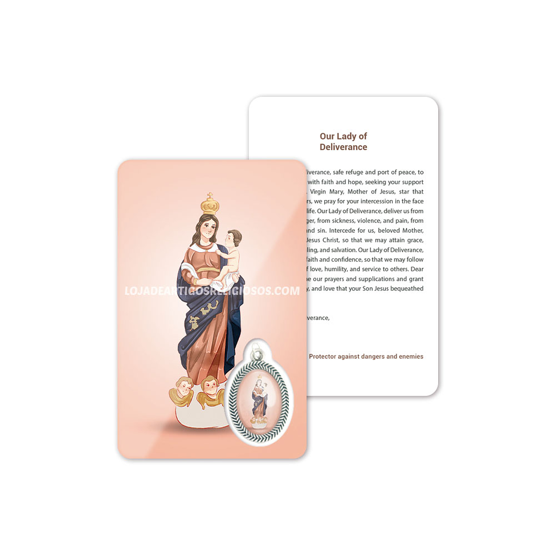 Our Lady of Deliverance prayer card 4