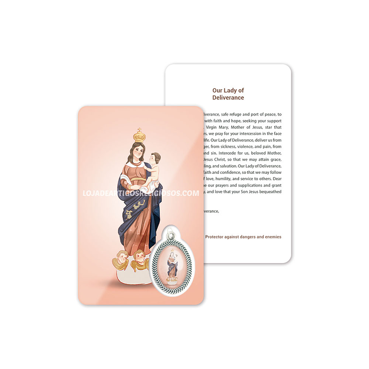 Our Lady of Deliverance prayer card 4