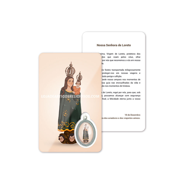 Our Lady of Loreto prayer card 1