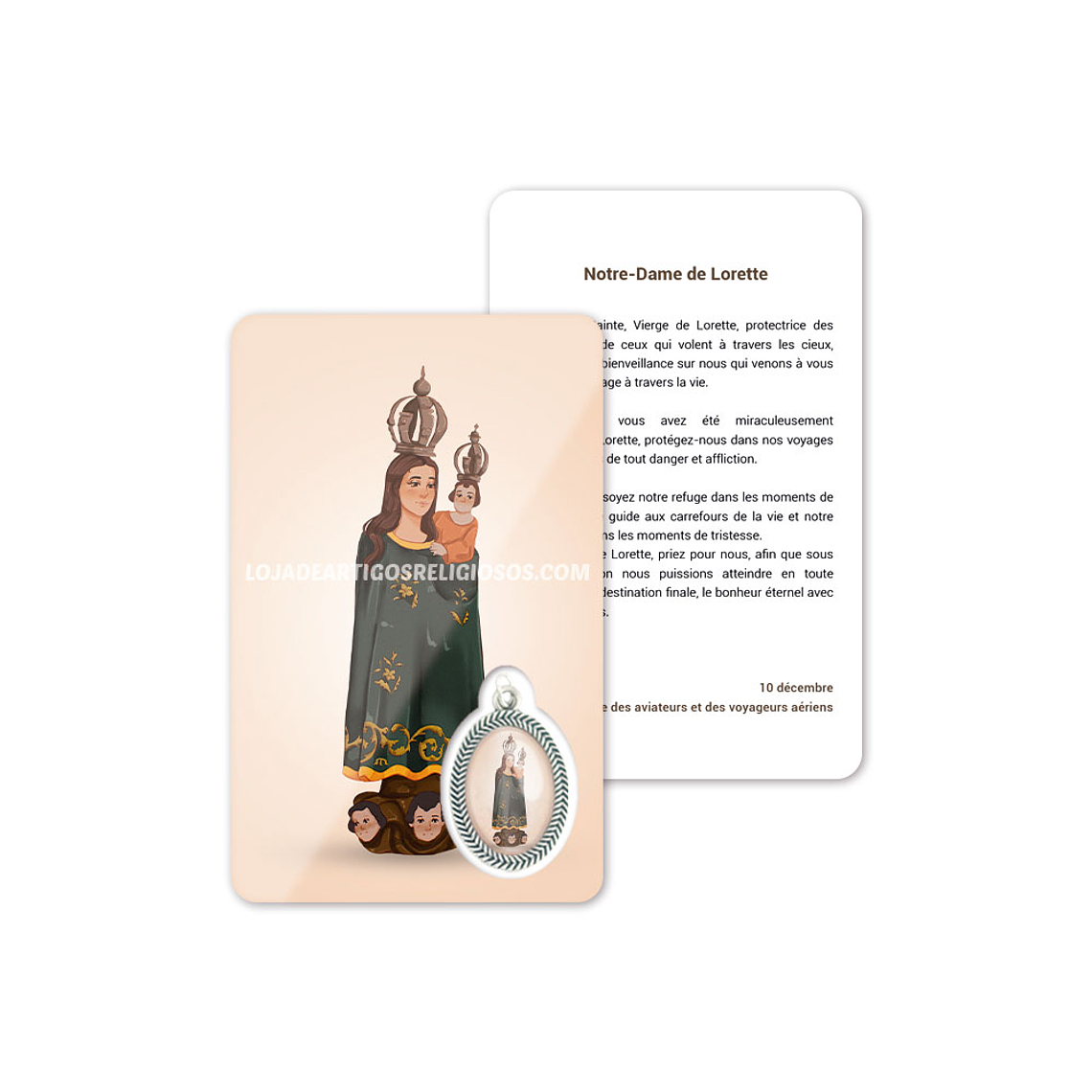Our Lady of Loreto prayer card 5