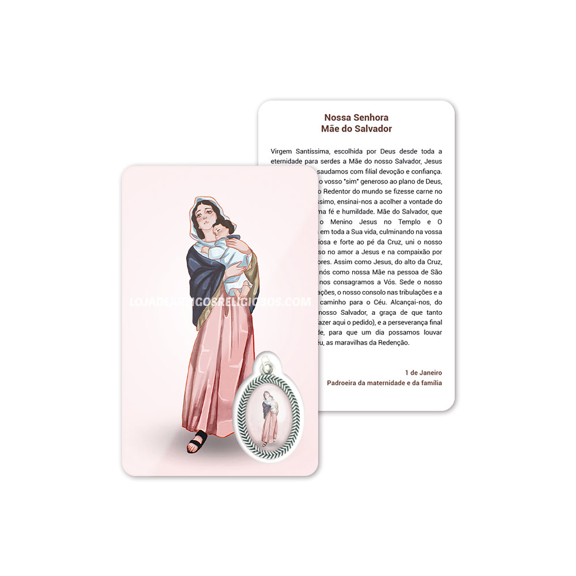 Our Lady Mother of the Savior prayer card 1