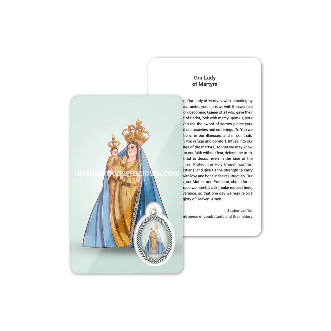 Our Lady of the Martyrs prayer card 4