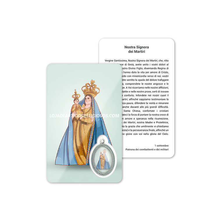 Our Lady of the Martyrs prayer card 3