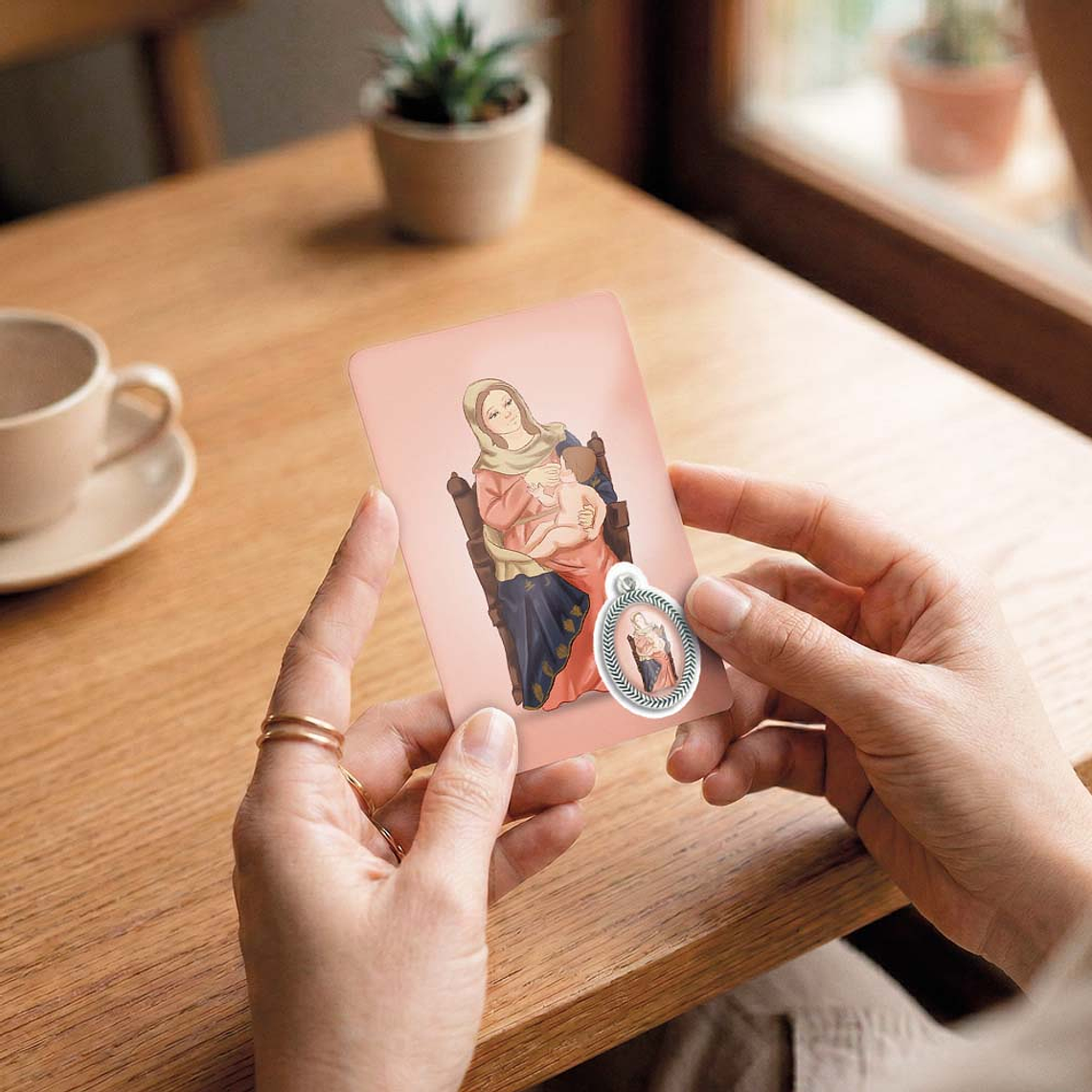 Cartão com oração de Nossa Senhora da Nazaré 6