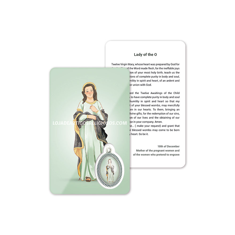 Our Lady of the O prayer card 4