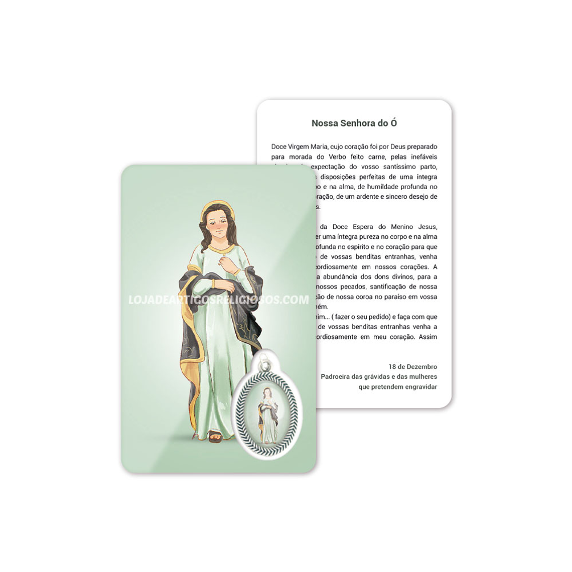 Our Lady of the O prayer card 1