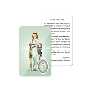 Our Lady of the O prayer card