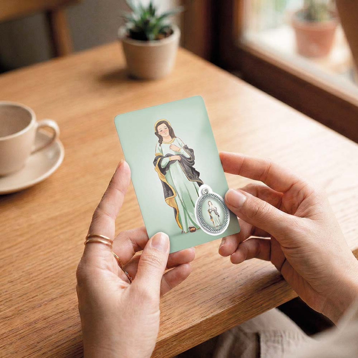 Our Lady of the O prayer card 6