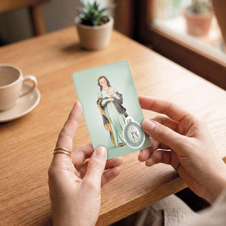 Our Lady of the O prayer card 6