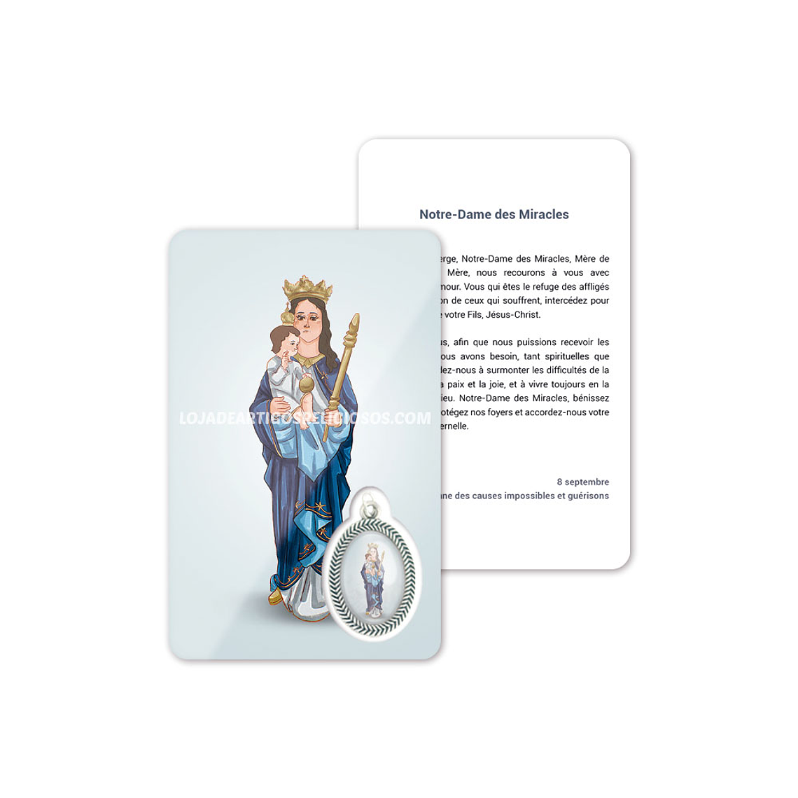 Tarjeta con oración de Nuestra Señora de los Milagros 5