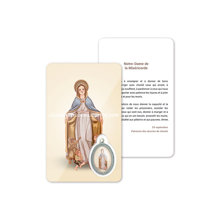 Tarjeta con oración de Nuestra Señora de las Misericordias 5