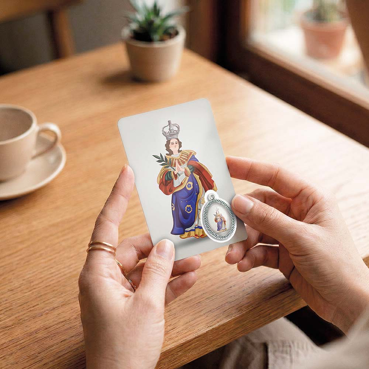 Tarjeta con oración de Nuestra Señora del Olivo 6