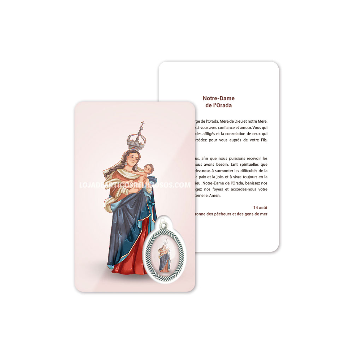 Tarjeta con oración de Nuestra Señora de Orada 5